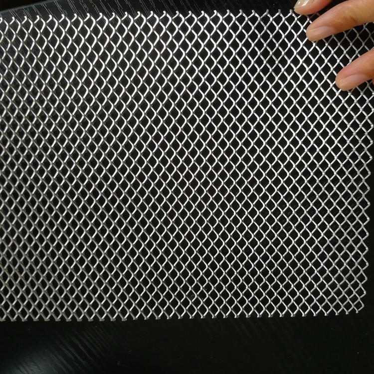 锂电池铝网  斜拉铝网孔径1.5X3mm  0.05mm厚铝箔网