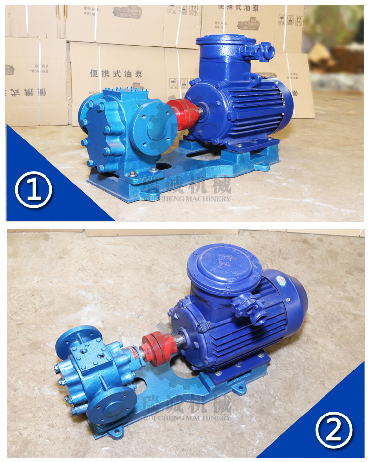 LQB12沥青保温泵 铸铁电动大流量齿轮泵 沥青夹层保温齿轮油泵示例图6