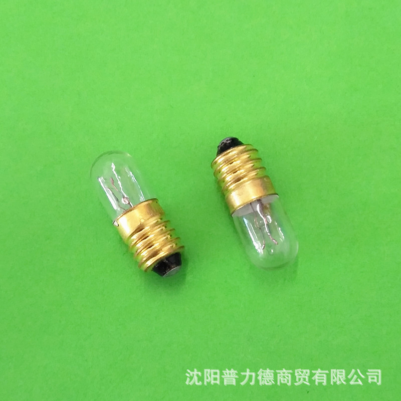 6.3V 0.15A E9螺口小灯泡 光学仪器灯泡 指示小灯泡示例图2