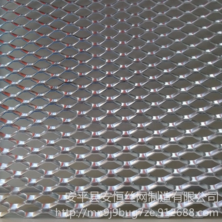 2mm厚不锈钢板网 菱形孔斜拉不锈钢网 5x10mm孔径不锈钢拉伸网 0.5mm厚小孔不锈钢板网
