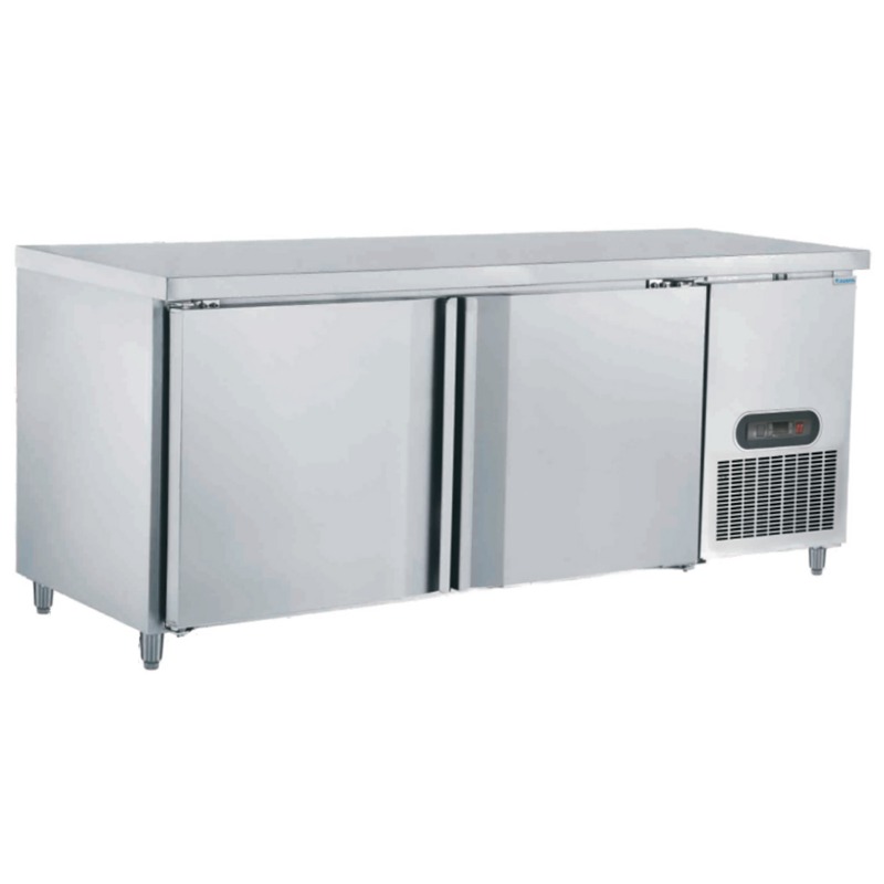 卧式双门风冷冷冻柜 平台冰箱 工作台冰箱 ZHD-18-F2 保鲜冷藏设备 上海酒店厨房设备供应图片