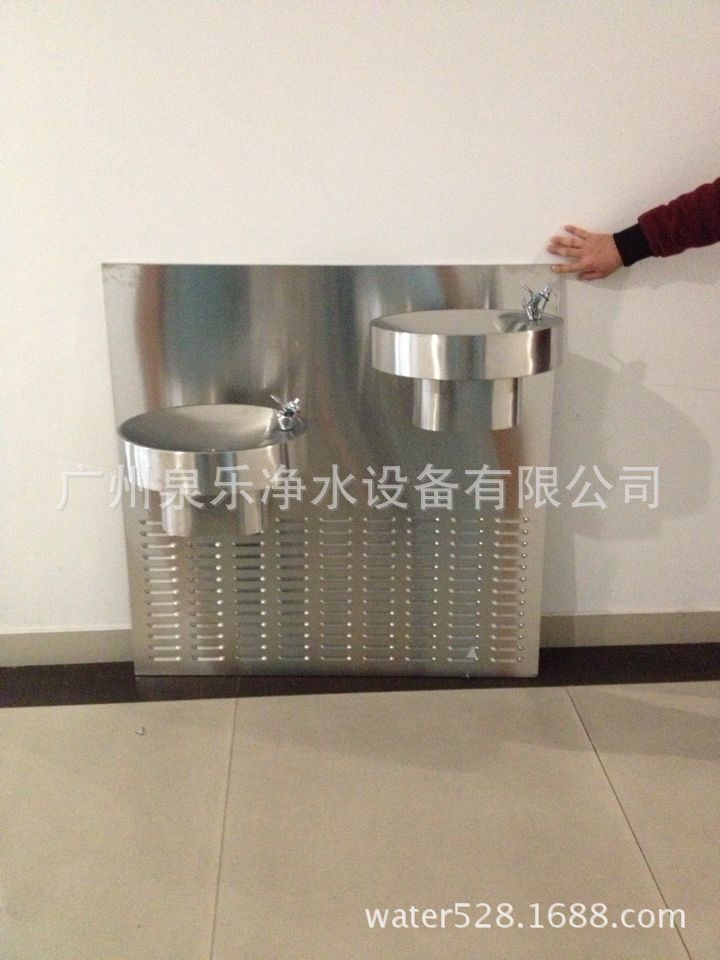 广东佛山泉自达壁挂双盆饮水台，不锈钢饮水台示例图1