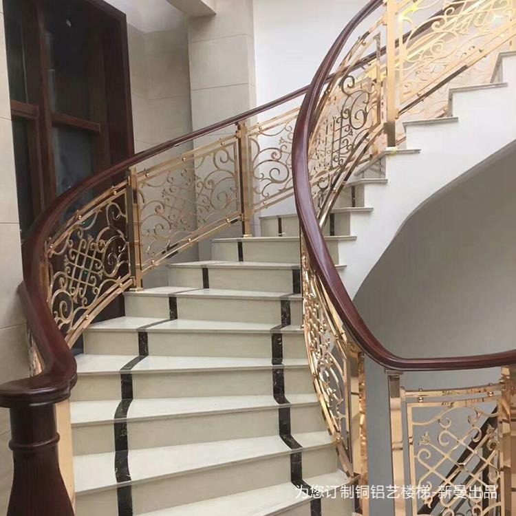 台州别墅楼梯的设计|多彩的欧式铜楼梯 缤纷的生活