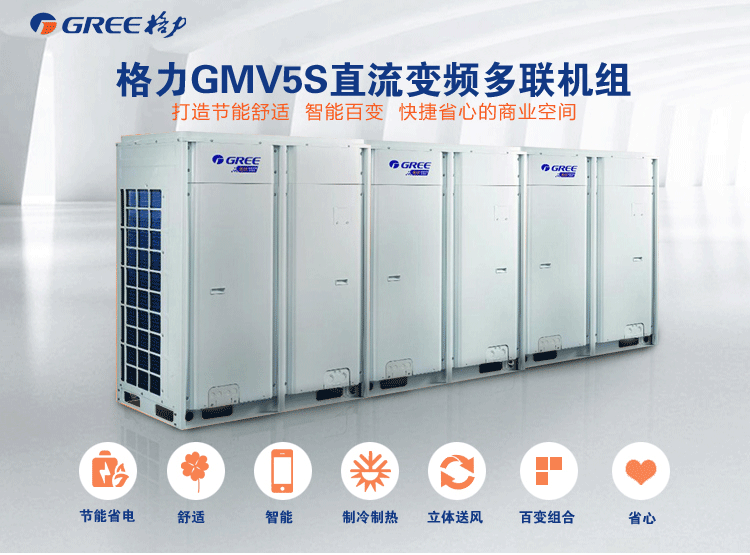 Gree/格力中央空调GMV-280WM/B商用变频多联机组GMV5S模块化外机示例图1