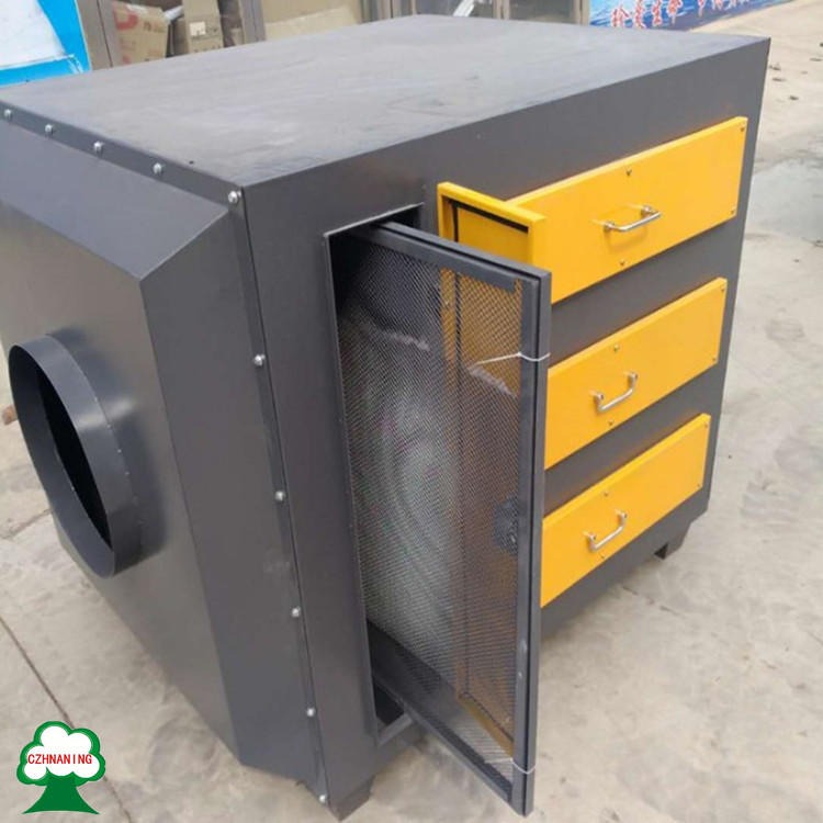 漆雾处理活性炭环保箱 烤漆房废气活性炭吸附箱  设备厂