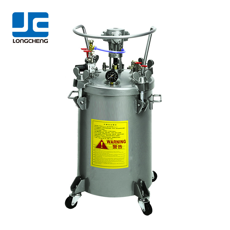 台湾龙呈LC-60MS 不锈钢气动自动搅拌水性耐腐蚀耐压涂料压力桶