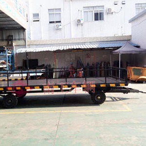 南工拖车厂家定制带板簧减震5T平板拖车NGTT05SF-23/55-4S
