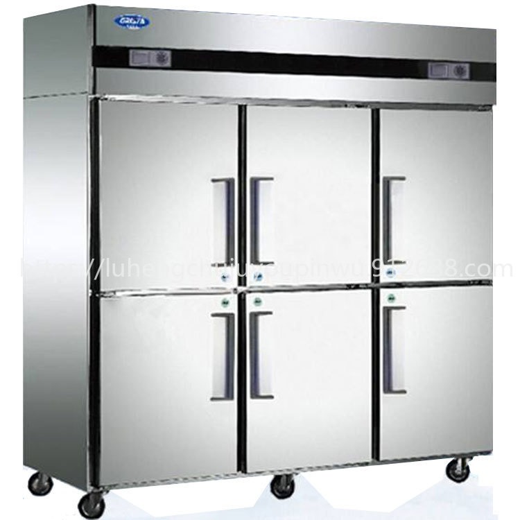 格林斯达商用六门冰箱 Q1.6E6-GX 星星六门双机双温冷柜 六门厨房冷柜E款