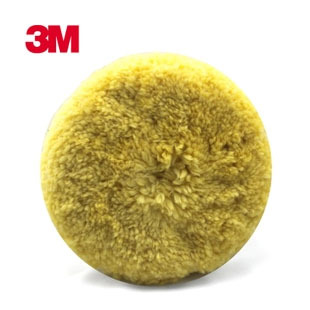邦昵优惠供应正品 汽车美容专用高档3M05705黄色 进口双面羊毛球示例图1