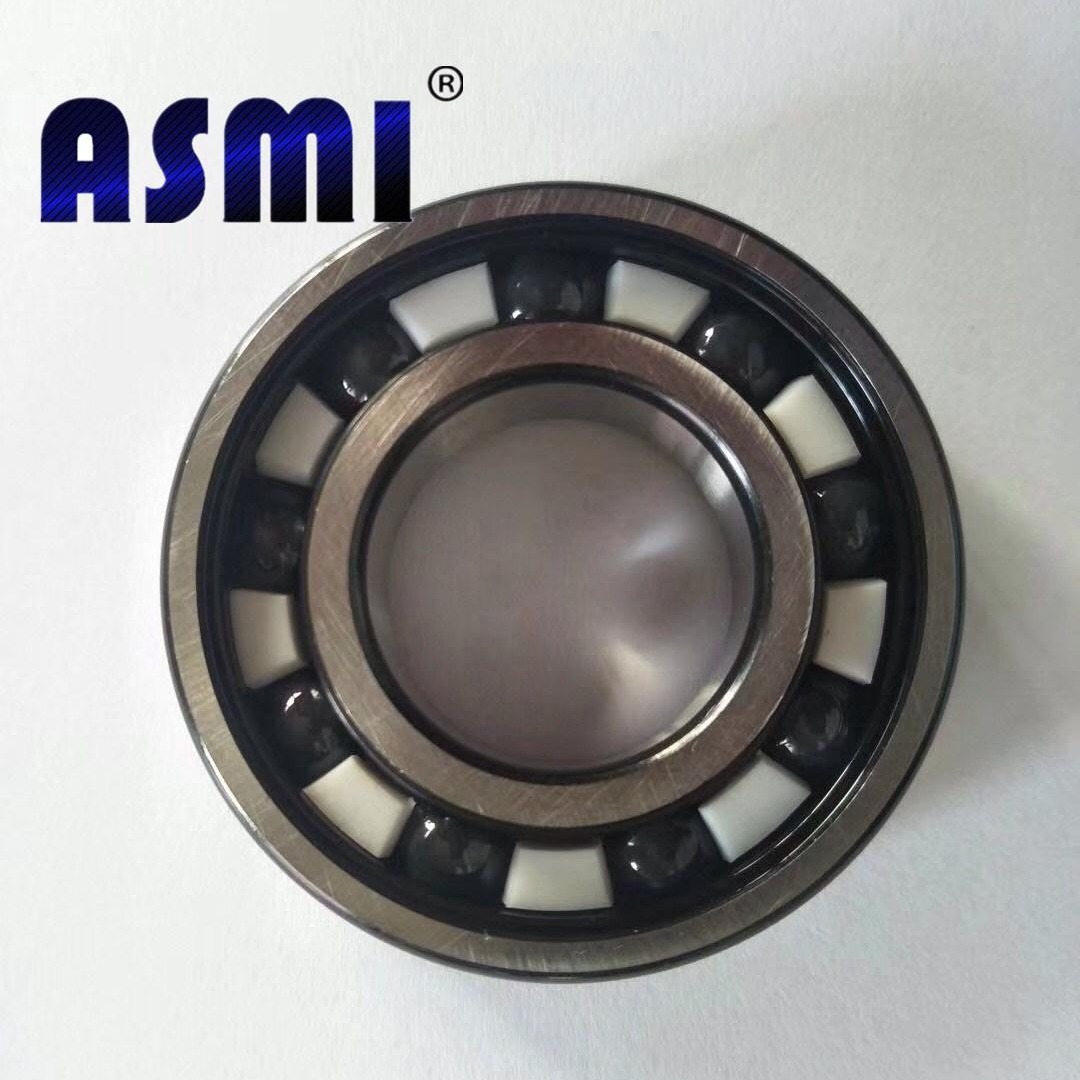 混合陶瓷球轴承 ASMI生产氧化锆陶 氮化硅混合陶瓷轴承6202C 6203C 6204C 6205C 6206C图片
