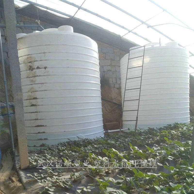 武汉10吨塑胶水塔pe水箱储罐 无土栽培草莓灌溉蓄水容器滚塑水箱图片