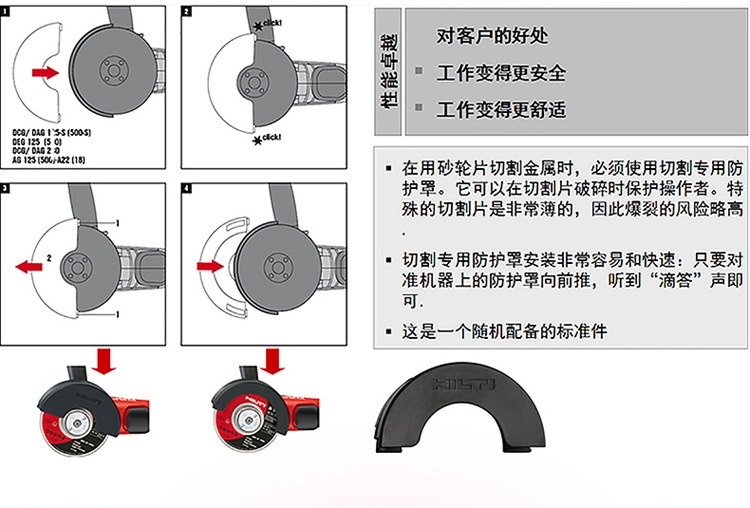 HILTI喜利得角磨机 磨光机 进口手磨机抛光打磨工具手砂轮AG100-D示例图21