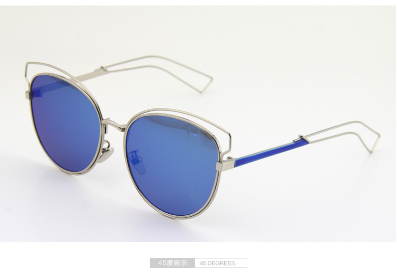 2016新款太阳镜批发 时尚潮流太阳眼镜 个性女士墨镜 猫眼太阳镜示例图17