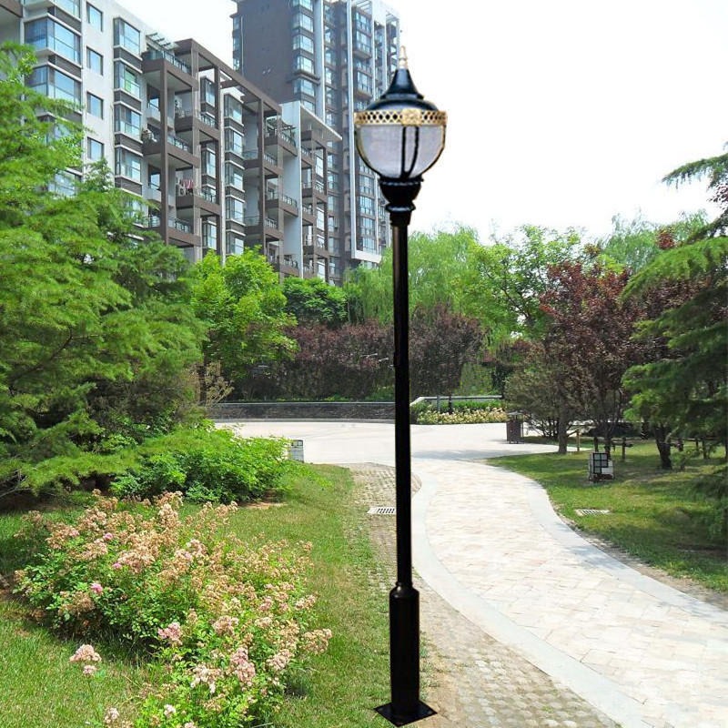 湖南益阳社区3.5米庭院灯 古典型庭院照明灯 30WlED玉米灯批发
