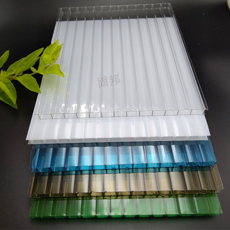 广东厂家直销PC阳光板雨棚车棚工程用板材透明双层阳光板批发示例图9