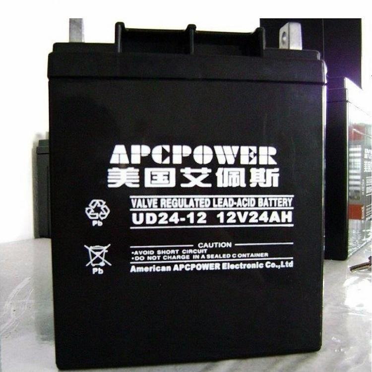 艾佩斯蓄电池UD12-12铅酸性免维护电池艾佩斯12V12AH 储能应急电池图片