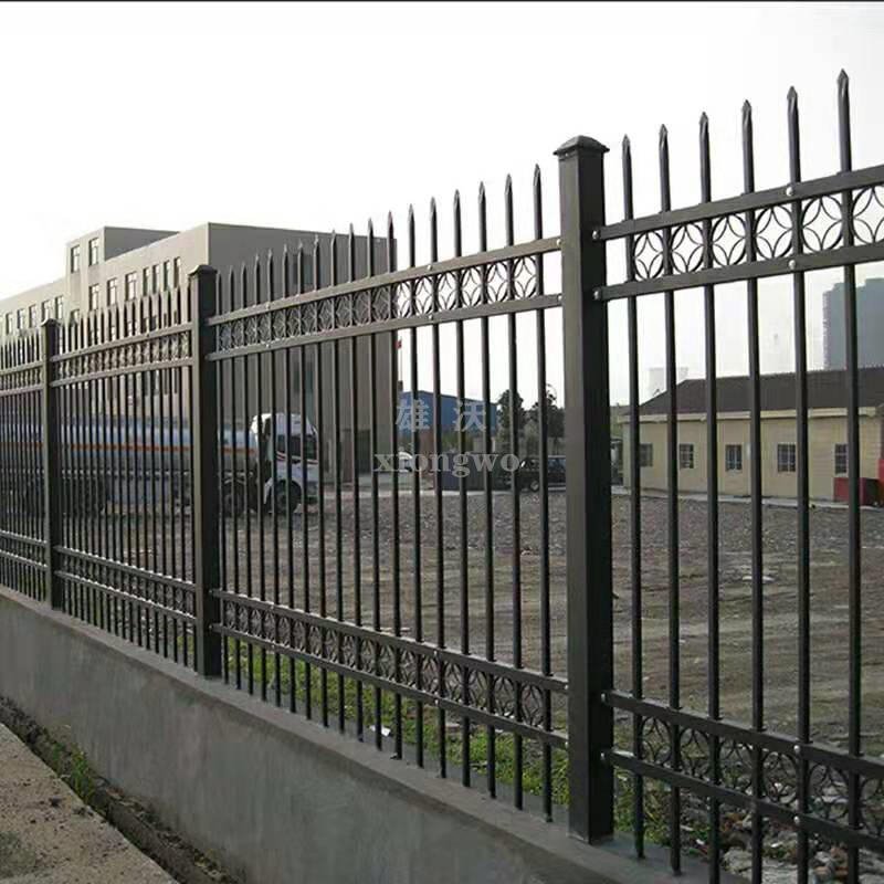 厂家定制锌钢护栏 雄沃小区别墅铁艺围墙栅栏 厂区隔离栏杆 xw05