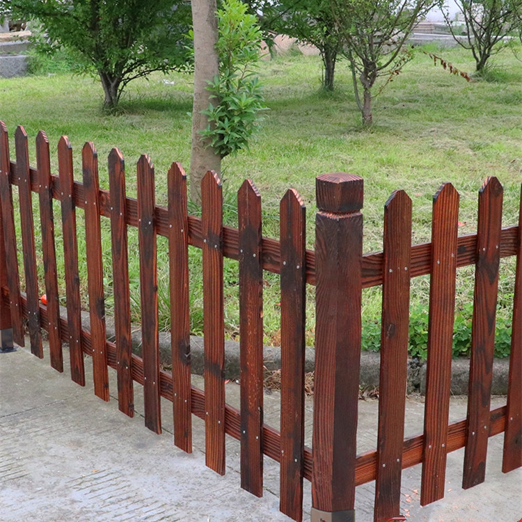 庭院木围栏 碳化木栅栏 户外园林木护栏 上海 佳星