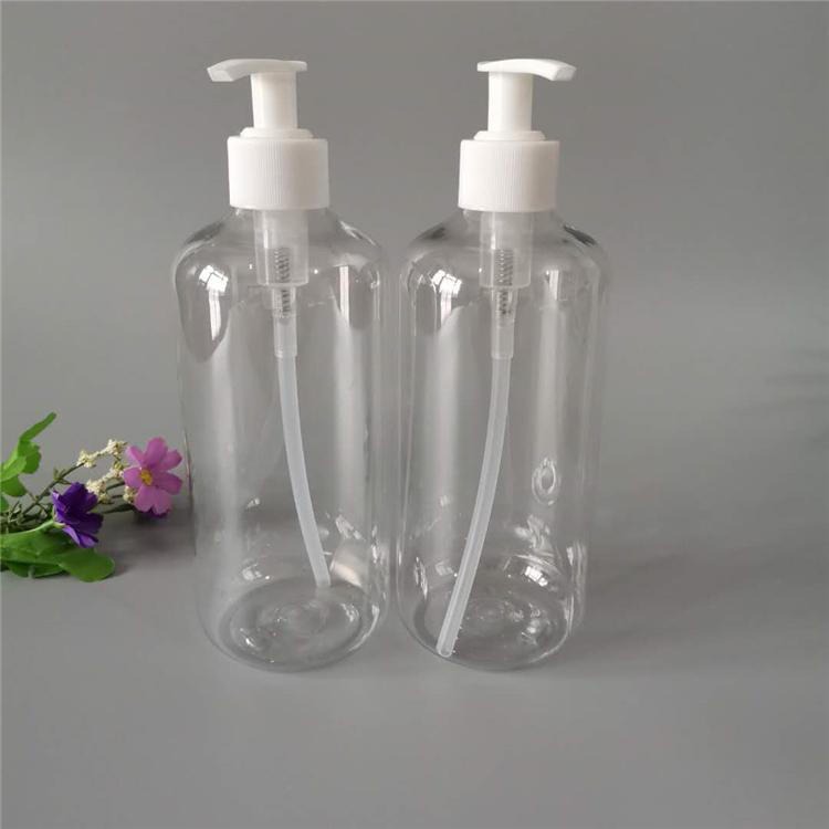 250ml透明塑料瓶 长杆白色洗手液瓶 博傲塑料 透明压泵瓶