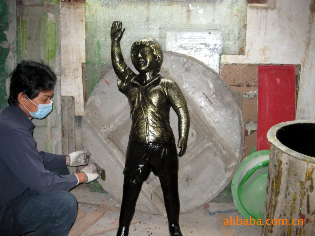 广东泡沫雕塑厂家 人物雕塑  雕塑 玻璃钢雕塑 景观工程示例图5