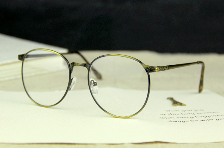1603原宿全金属圆形复古眼镜框 潮男女款超轻平光镜 可配近视镜示例图14