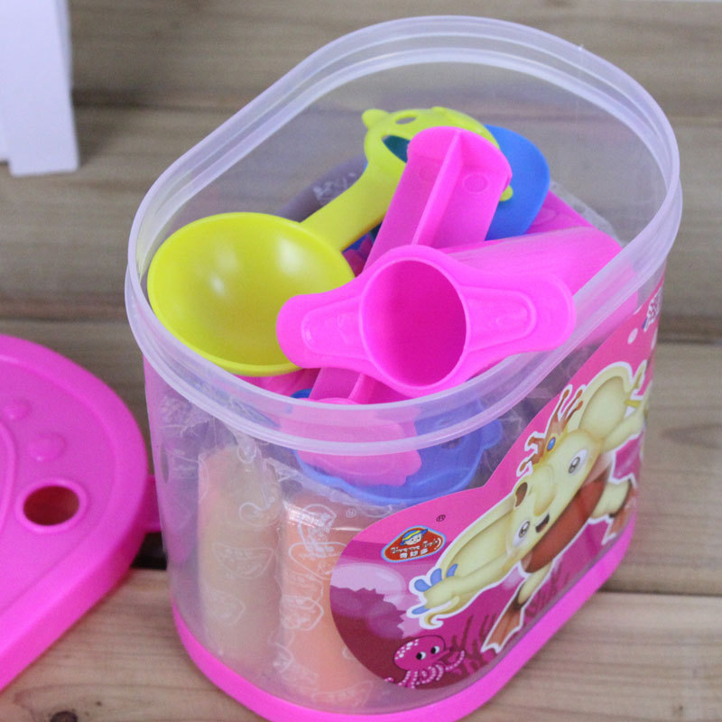 18色橡皮泥彩泥模具套装儿童益智DIY玩具环保无毒塑料盒装图片
