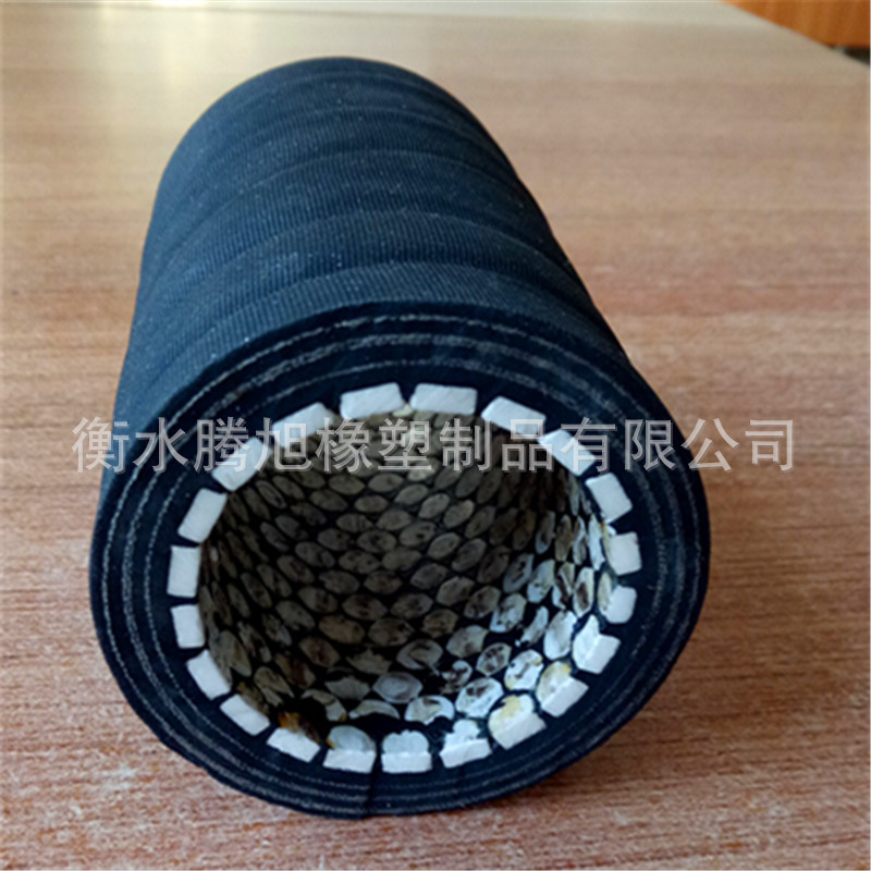 直销高耐磨耐热陶瓷橡胶软管 特种加线橡胶软管 量大优惠示例图2