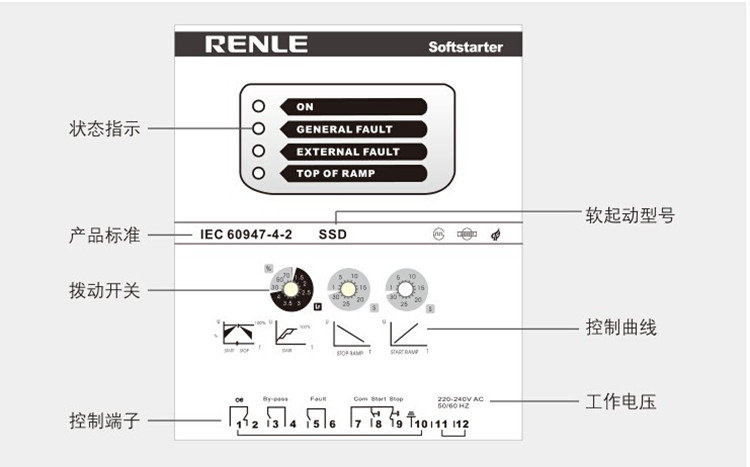 雷诺尔软起动器SSD-30电机软启动器30KW风机水泵专用软起动器示例图10