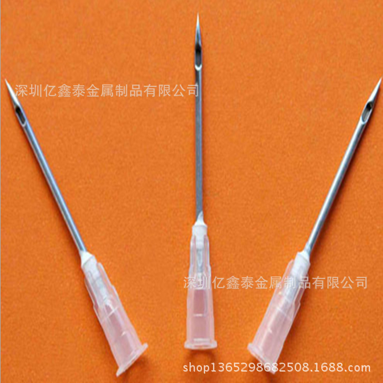 深圳加工SUS304不锈钢点胶针 侧孔埋线针 硅化处理穿刺针示例图1