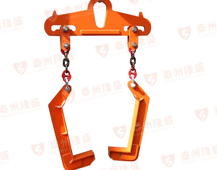 隆盛供应C型双卷板吊具 双吊环式 套筒式 C型冶金夹具 卷板吊钩示例图11
