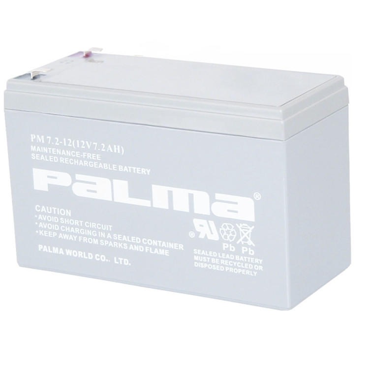 PaLma蓄电池PM12-12 免维护电瓶 12V12AH应急照明 门禁系统电源图片