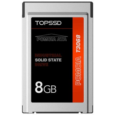 TOPSSD天硕T3068 SLC工业级PCMCIA ATA卡PC卡 8GB工业存储卡高稳定性超长寿命 军工品质匠心之选