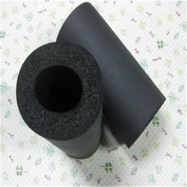 b1级橡塑管 高密度橡塑保温管 铝箔贴面橡塑管