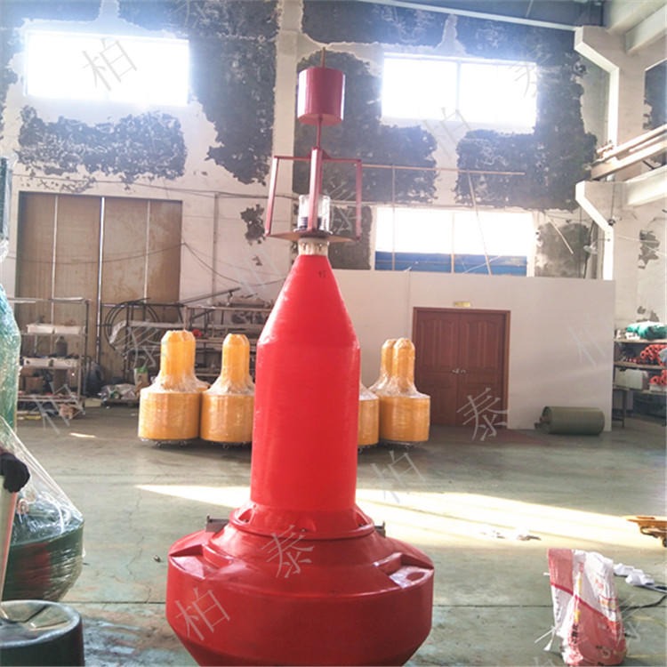 珠江水面塑料灯塔浮标 塑料浮标航标生产厂家