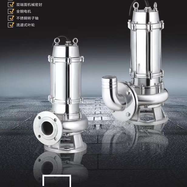 双河泵业厂家供应优质的不锈钢排污泵  300WQ800-9-37   不锈钢污水泵