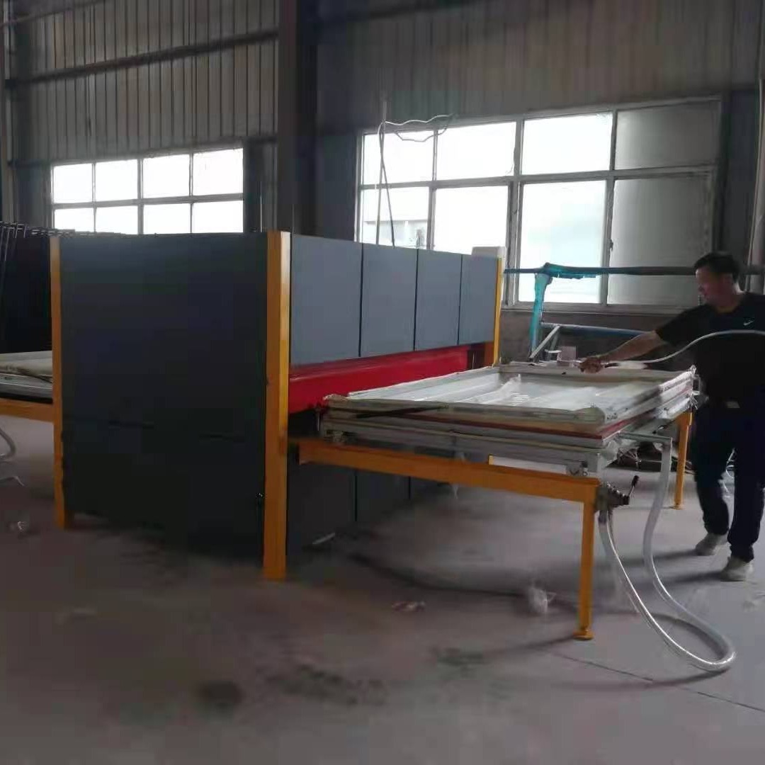 安徽钢质防火门木纹转印机  双面技术  厂家直销
