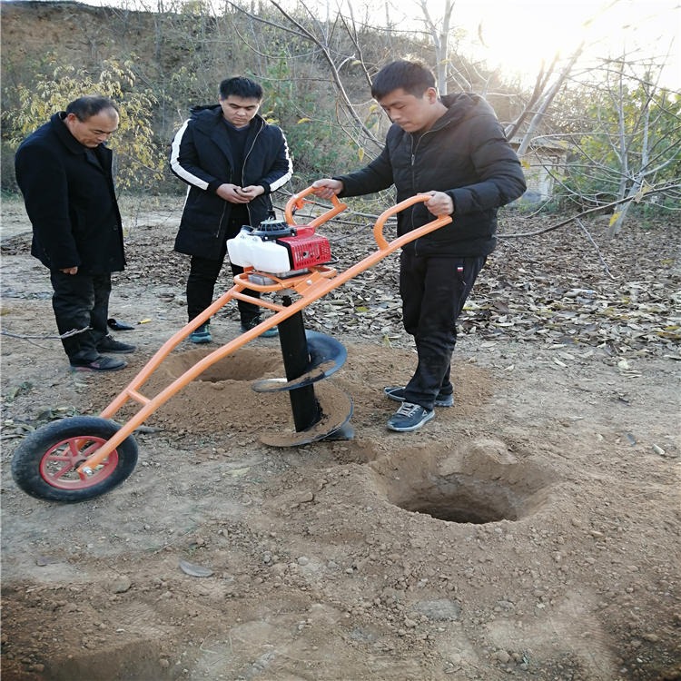 JYD-155A手扶式植树挖坑机小型的地下钻孔器图片