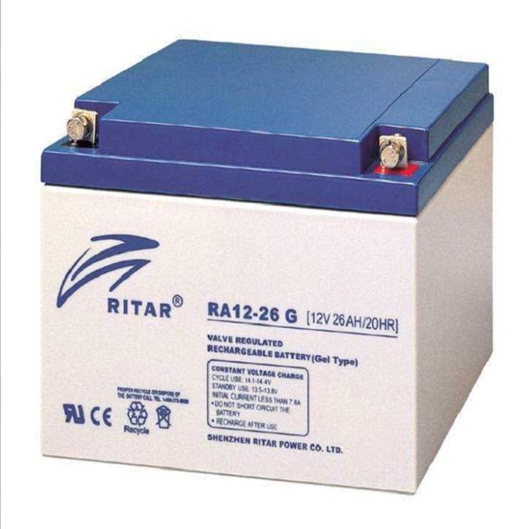 RITAR瑞达蓄电池RT12260 12V26AH 直流屏电源 UPS电源 机房配套