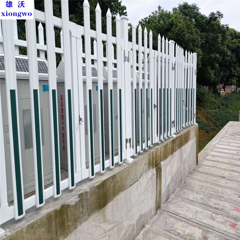 小区草坪护栏 雄沃花圃围栏 锌钢阳台护栏厂定制
