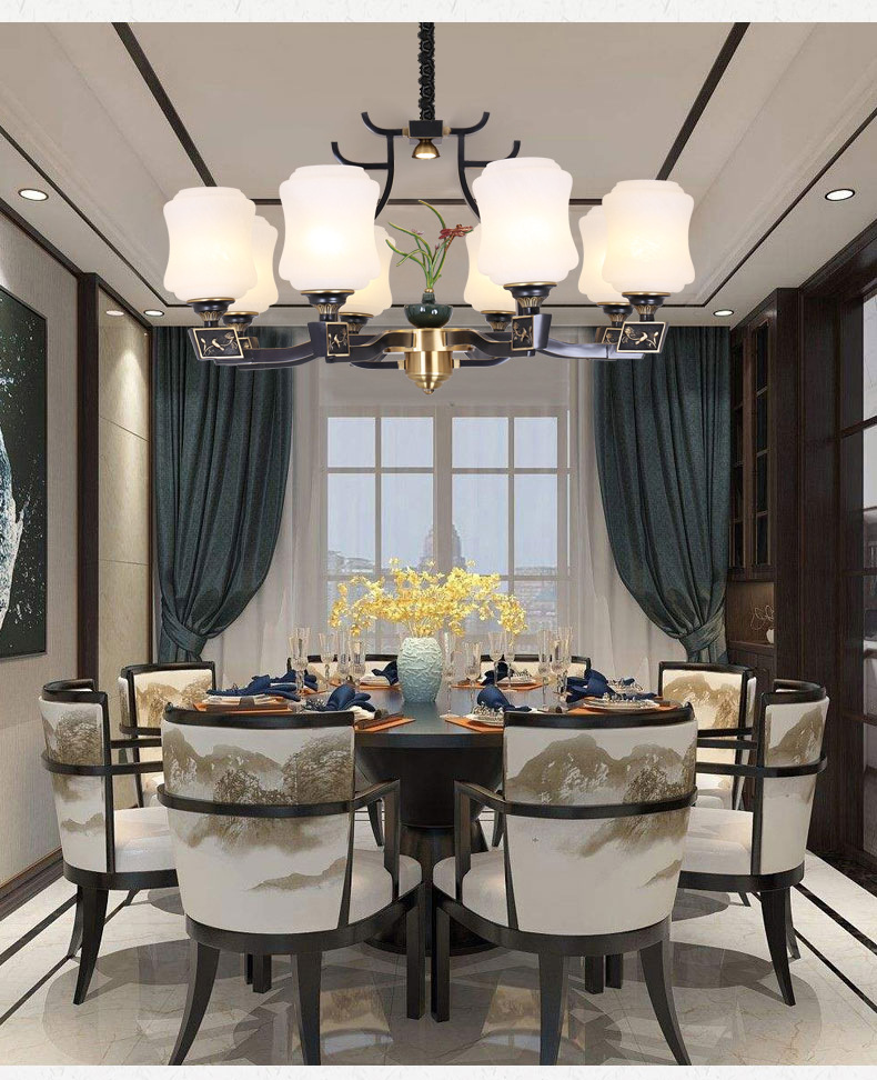 品牌厂家直销新中式吊灯中国风客厅餐厅卧室现代简约灯复古中式灯示例图4