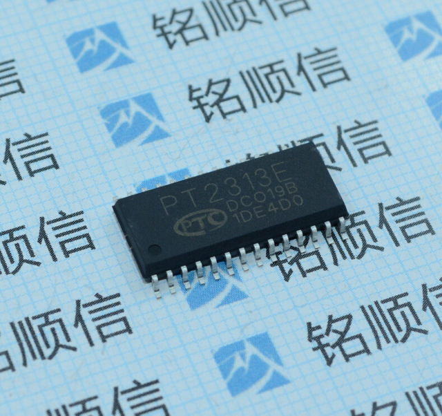 PT2313E 出售原装 SOP28立体声音频处理器芯片 深圳现货供应