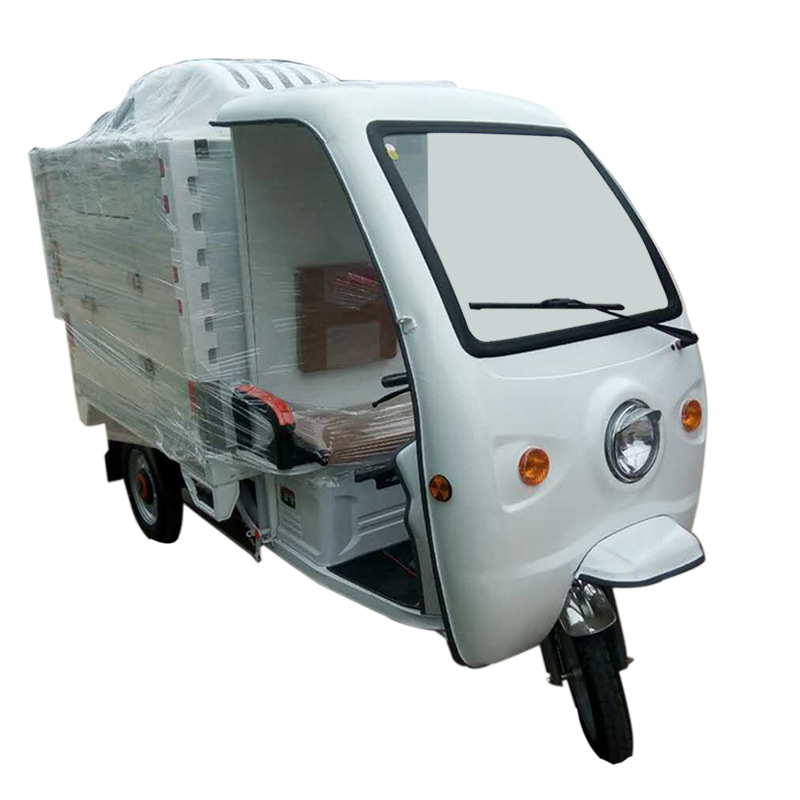 商用电动三轮车小型保温冷藏车生鲜蔬果冷链车低温配送运输车示例图7