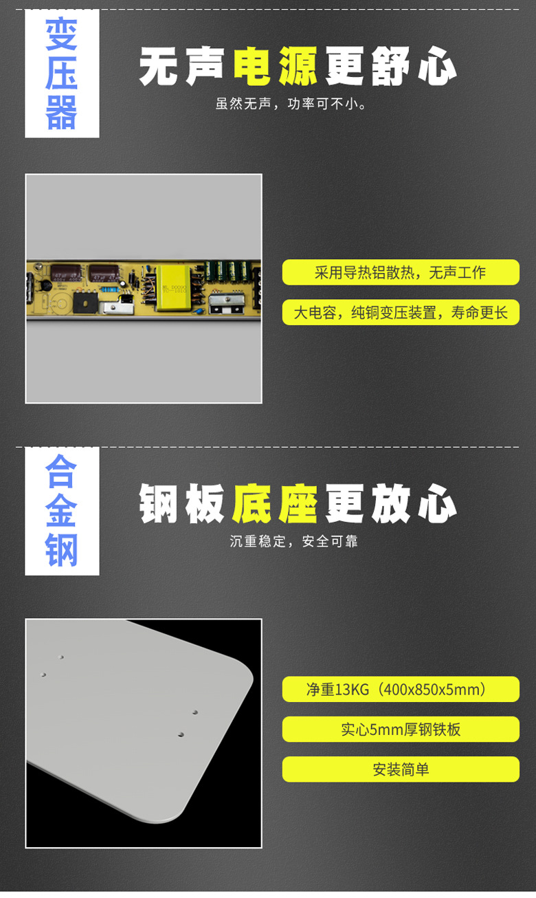 UV软膜落地灯箱广告牌定制无边框铝型材LED超薄双面立式卡布灯箱示例图6