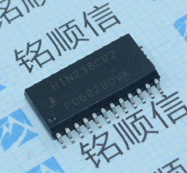 HIN238CBZ 贴片SOIC-24 实物拍摄 RS-232接口 集成电路 HIN238CB  电子元器件配单