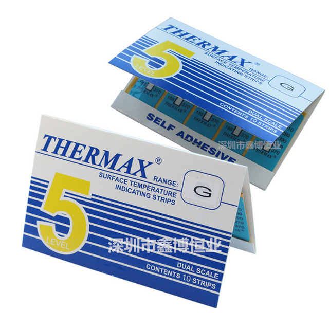 热敏测温纸 英国TMC THERMAX热敏测温纸 5格G型 188-210摄氏度