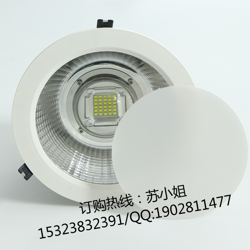 LED8寸嵌入筒灯 80W 277V 正白暖白光 防尘防沙筒灯示例图3