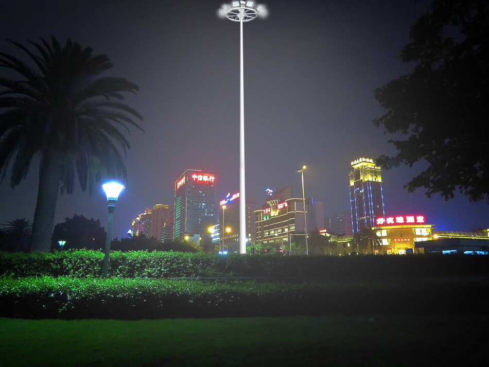 定做LED高杆灯 户外12米100W广场球场灯 道路市政工程升降高杆灯示例图9