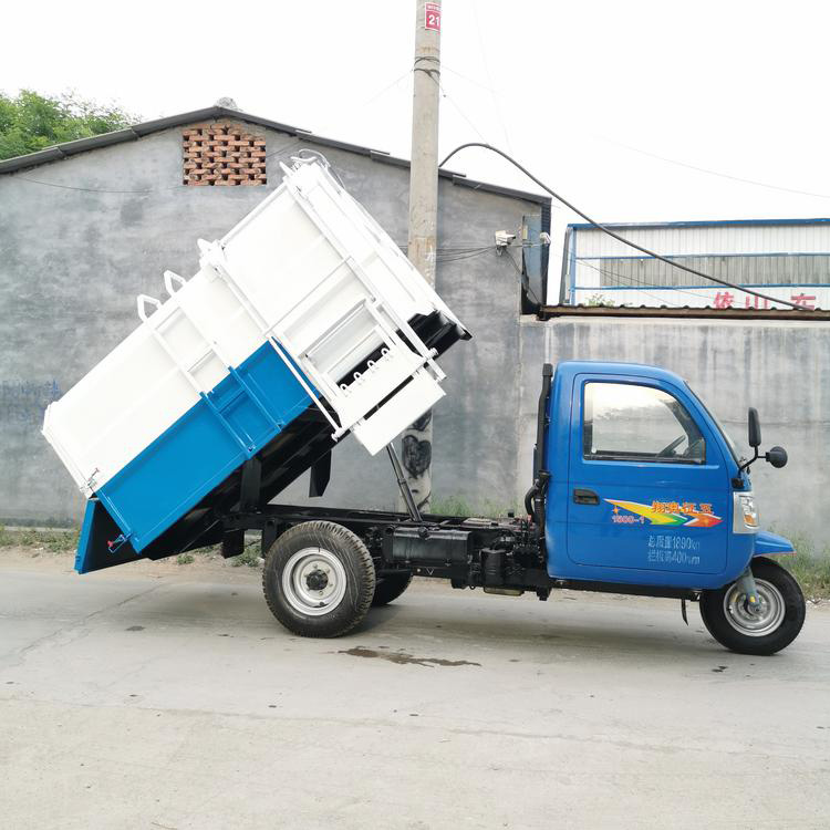 生产机动三轮垃圾车 三轮挂桶垃圾车价格 宏园 三轮小型挂桶式垃圾车价格