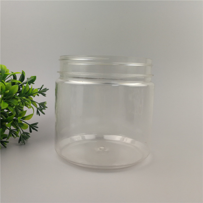 铭诺 食品罐厂家  85口径透明食品罐 PET透明塑料方瓶罐