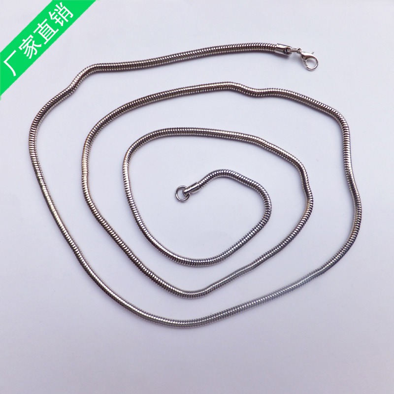 东莞厂家直销不锈钢圆蛇链 专业生产不锈钢圆蛇链白色圆蛇链批发示例图9
